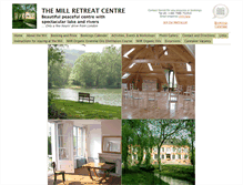 Tablet Screenshot of millretreatcentre.com